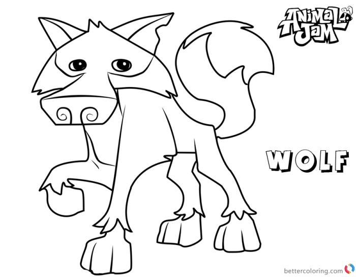 Coloring page animal jam pets