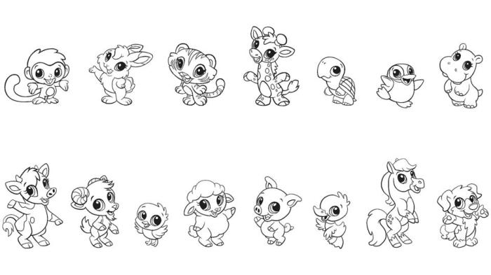 Cute coloring pages of cute animals printable