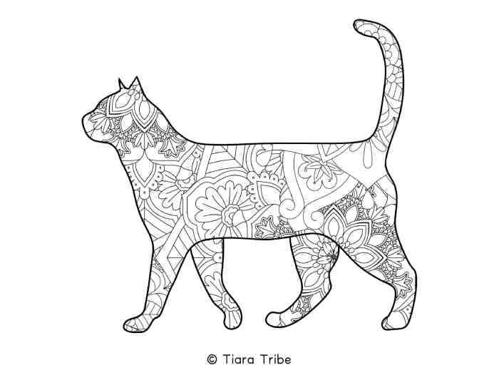 Free animal mandala coloring pages