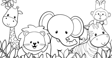 Classification of animals coloring pag