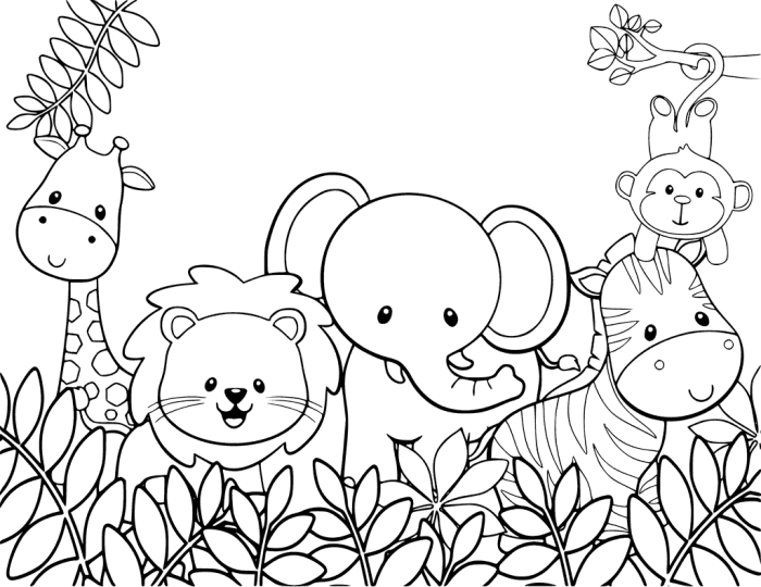 Classification of animals coloring pag