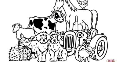 Farm animal free coloring pages