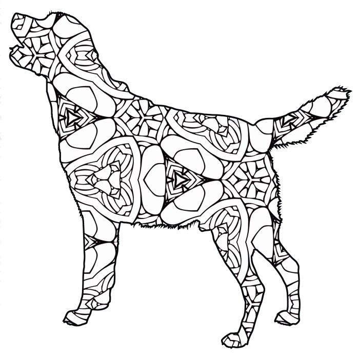 Geometric animals coloring pages