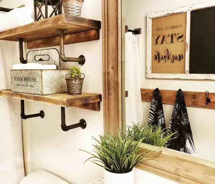 Bathroom decor ideas rustic