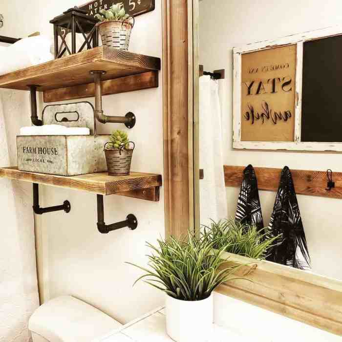 Bathroom decor ideas rustic