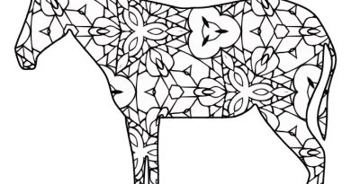 Geometric animals coloring pages