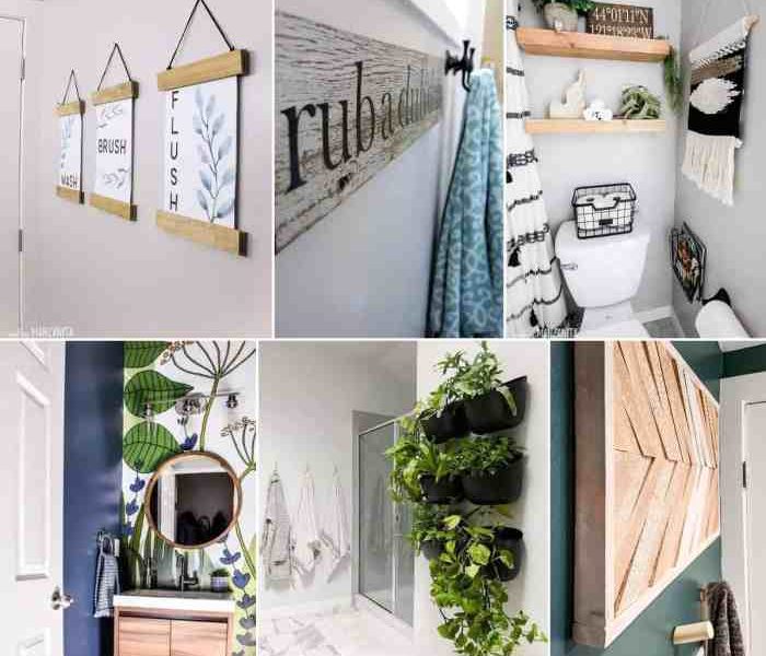 Modern bathroom wall decor ideas