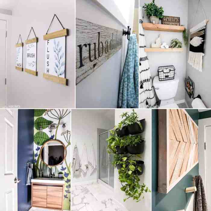 Modern bathroom wall decor ideas