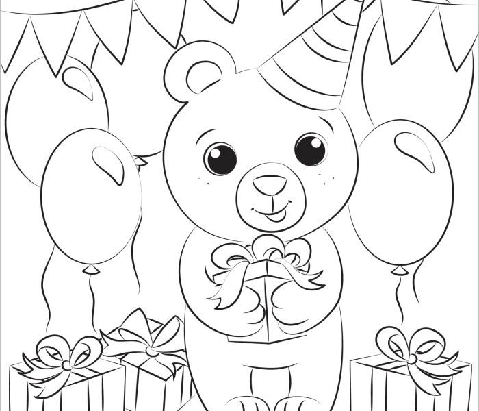 Cute animals like panda coloring pages