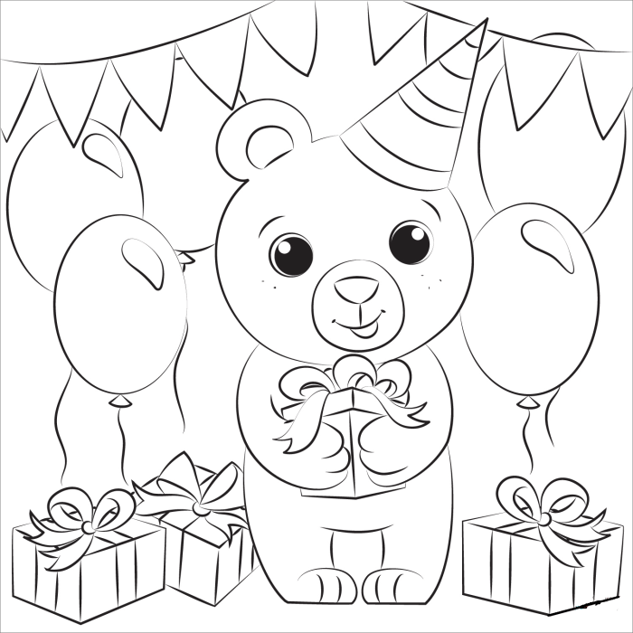 Cute animals like panda coloring pages