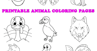 Easy free printable coloring pages animals