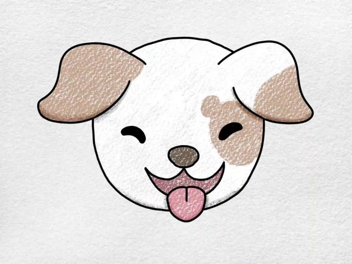 Easy drawing of dog