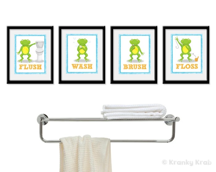 Frog decor for bathroom