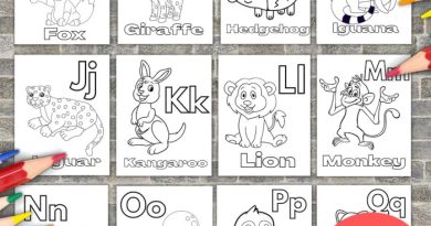 Abc animal coloring book