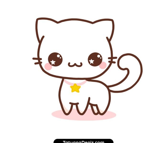 Cute cat drawing easy