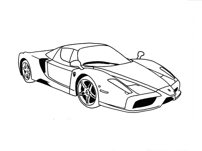 Easy race car drawing