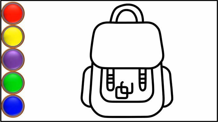 How to draw a bag drawing easy