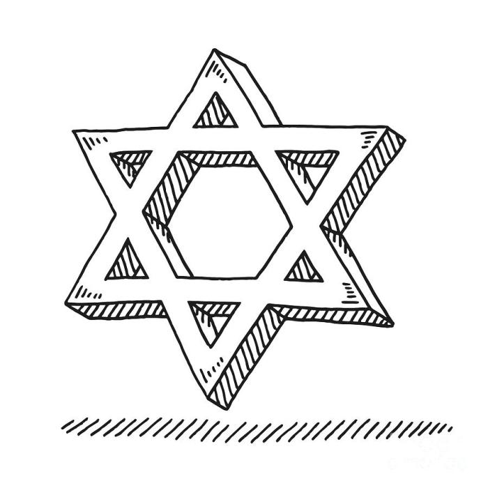 A easy drawing of jews