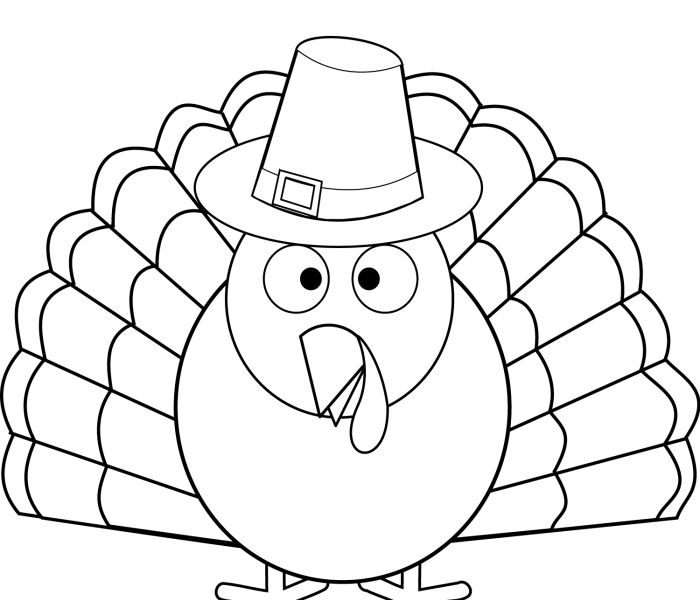 Coloring pictures of turkey animal