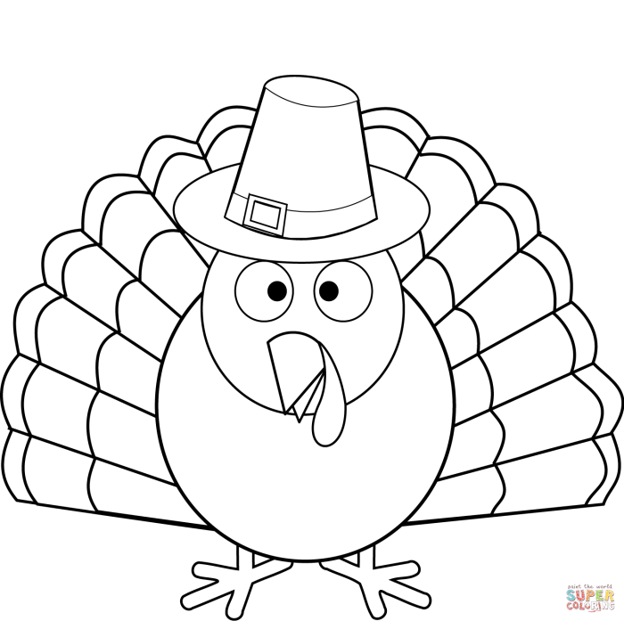 Coloring pictures of turkey animal