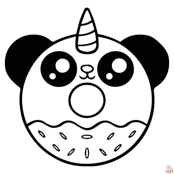 Cute animals like panda coloring pages