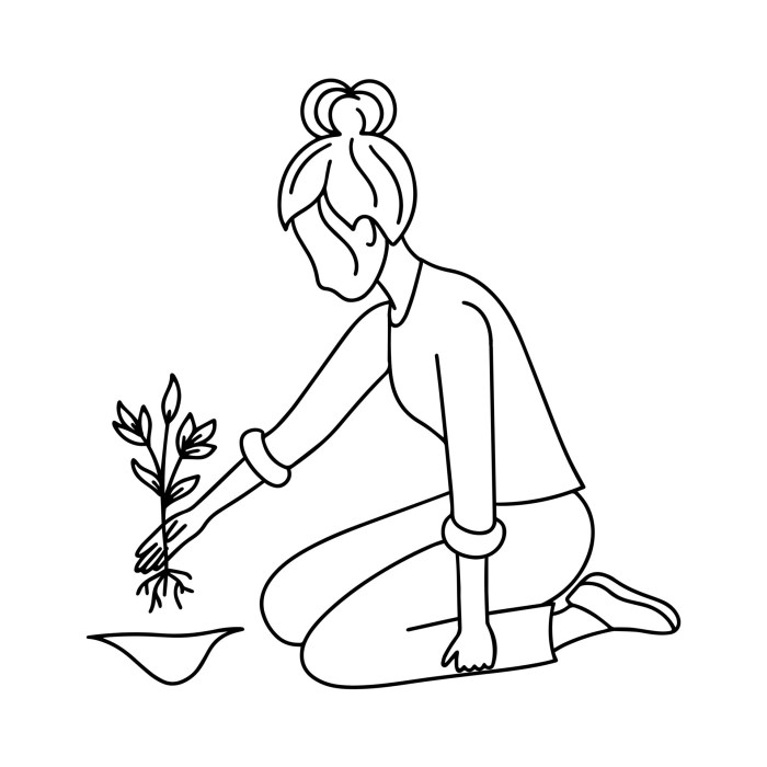 Easy drawing of horticulturists