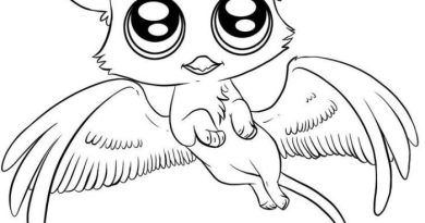 Cool anime animal coloring pages